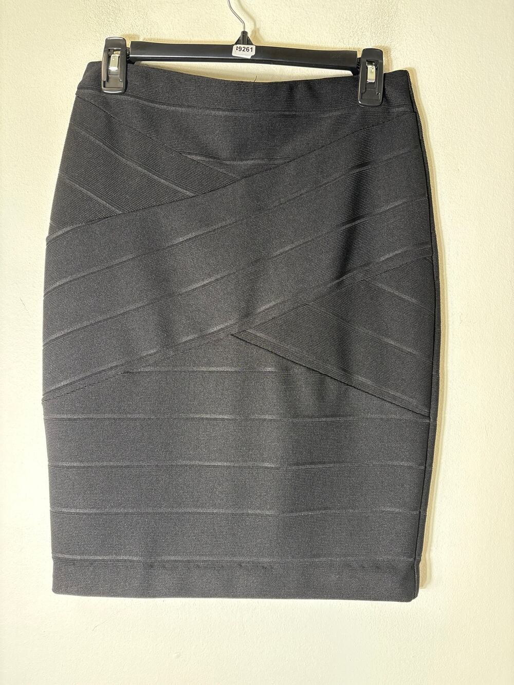 Haute Monde Black Fitted Pencil Skirt Sz M